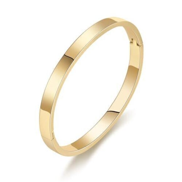 Jewelry - 6646 18K Gold-Plated Love Friendship Bracelets Trendy Stainless Steel